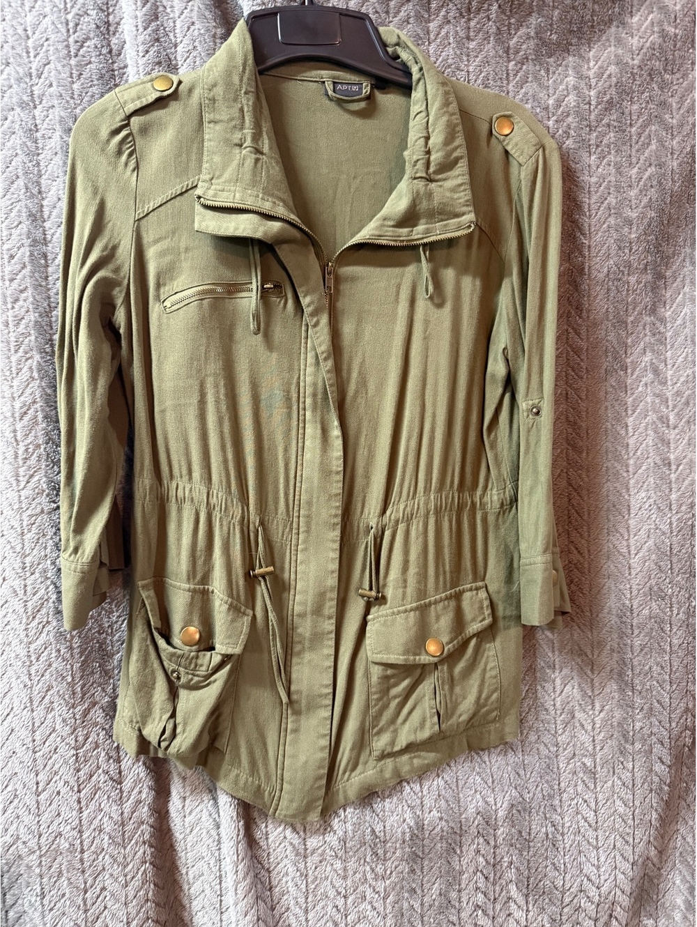 APT. 9 Olive Green Utility Jacket Size Small